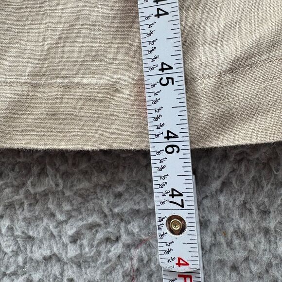 Quince 100% European Linen Button Front Dress Driftwood Beige Medium - Picture 6 of 15